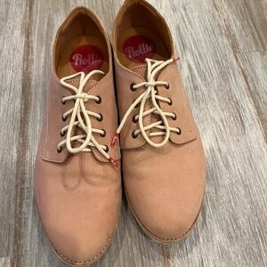 Rollie Nation Shoes, Derby Punch Chalk Pink